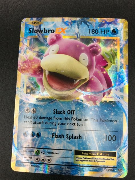 Slowbro EX ULTRA RARE XY Evolutions Pokemon Card TCG NM HOLO EBay