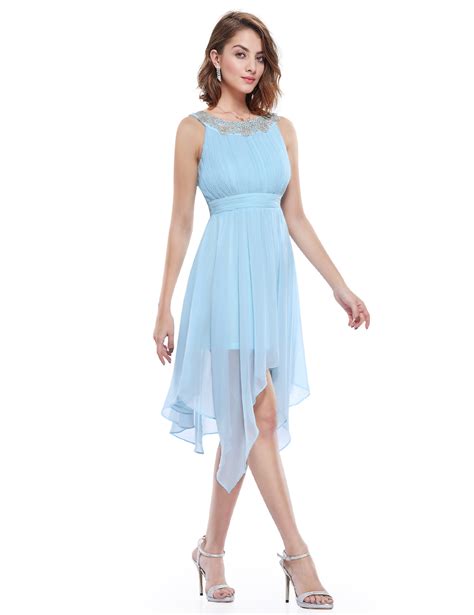 Ever Pretty Short Sexy Cocktail Dresses Sleeveless High Low Party Dress