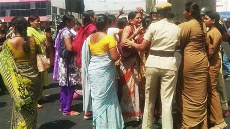 Bengaluru Garment Factory Workers Block Roads For Second Day