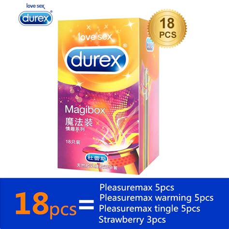 buy durex 18 44 62 pcs box condoms large size 56mm ribbed and dotted