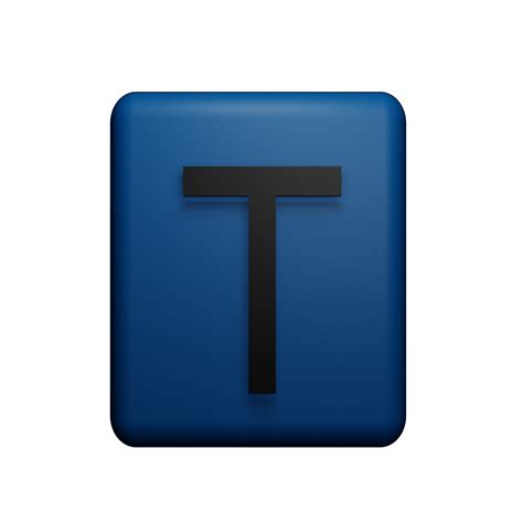 Free Letter T 3d Icon 22786327 Png With Transparent Background