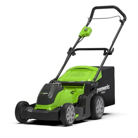 Greenworks 40v 41cm Cordless Lawn Mower With 20ah Battery Qvc Uk