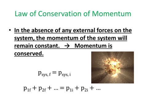 Ppt Conservation Of Momentum Powerpoint Presentation Free Download