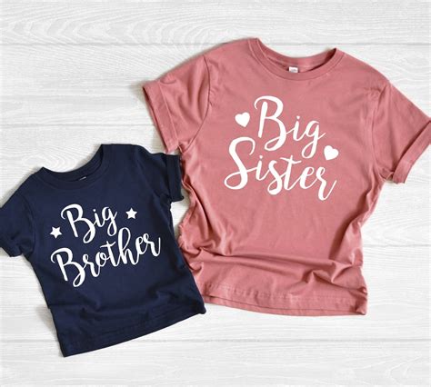 Big Brother Big Sister Little Brother Little Sister Shirts Matching Shirts Sibling Shirts