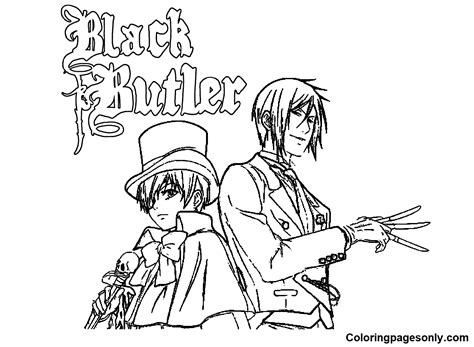 Black Butler Coloring Pages Coloring Pages For Kids And Adults