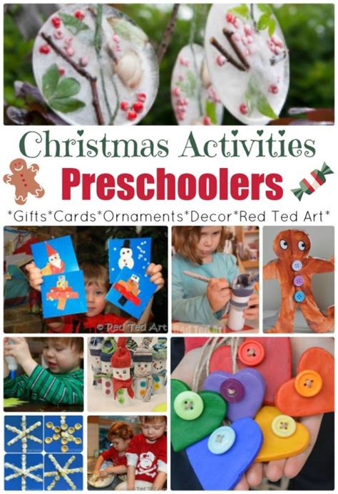 Christmas Crafts for Preschoolers  Red Ted Art  Kids Crafts