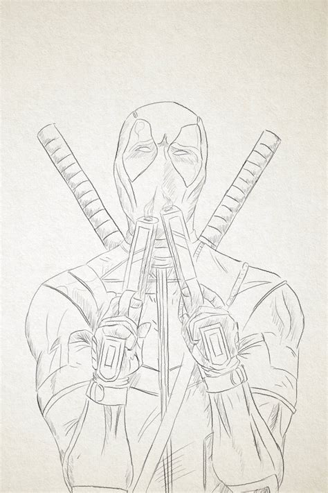 Artstation Deadpool Sketch