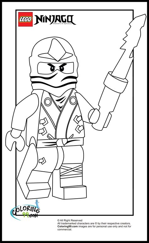LEGO Ninjago Zane Coloring Pages | Minister Coloring