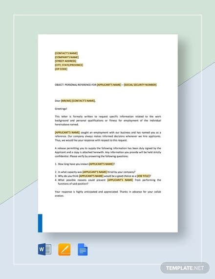 Check for any typos or grammatical the attached resume and reference letters will serve as the most compelling evidence of my candidacy. 4+ Reference Check Letters - Word | Free & Premium Templates