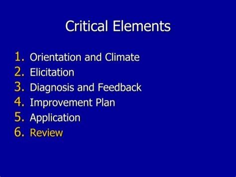 Critical Elements 1 Orie