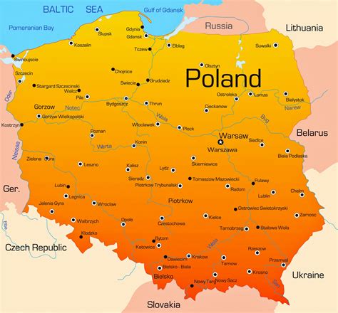 Cities Map Of Poland