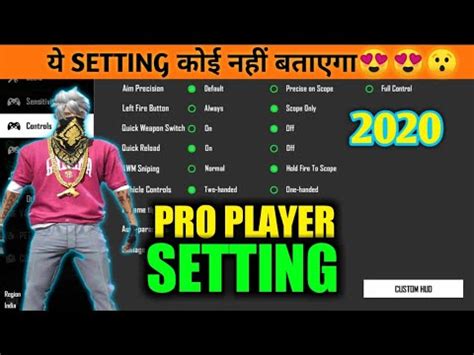 Bro sensitivity could not change. FREE FIRE PRO PLAYER SETTING 2020|free fire pro setting ...