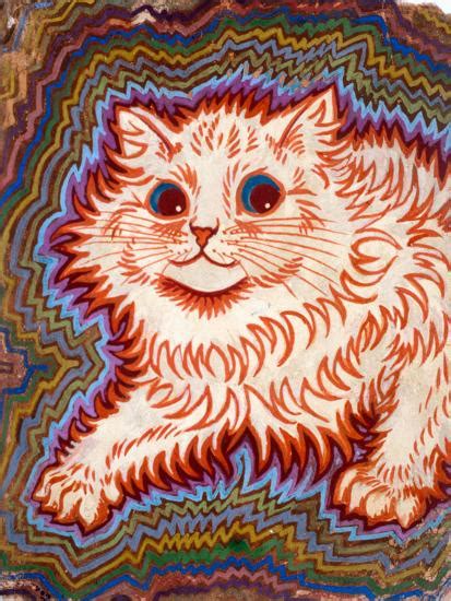 Kaleidoscope Cats Iii Giclee Print Louis Wain Cat Art