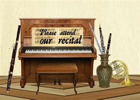 Woodwind Quintet With Piano Card Ad Quintet Woodwind Card