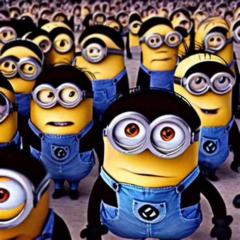 Despicable Me Minions Serving Adolf Hitler Old Photo Stable