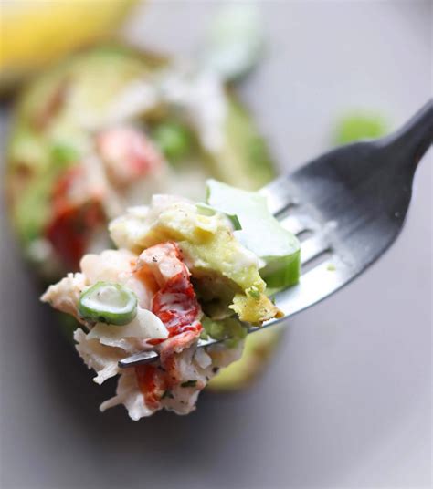 Lobster Roll Stuffed Avocados Whole30 Keto Cook At Home Mom