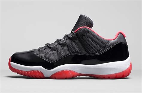 The classic black and red or bred colorway, as worn by michael jordan during his run to the 1996 nba championship, returned once again in 2019 in pure form. Air Jordan 11 Low Bred 2015 - Release Date
