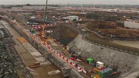 hinkley point c dramatic drone footage shows the latest development as britain s first nuclear