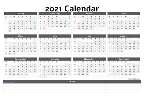 2021 Calendar With Week Number Printable Free Free Printable 2021