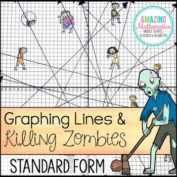 My 8th grade math & algebra students would love this activity! Graphing Lines & Zombies ~ Standard Form by Amazing Mathematics | TpT