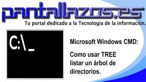 Microsoft Windows Cmd Tree Listar Árbol De Directorios Youtube