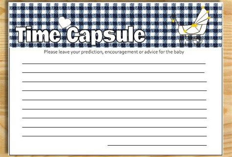 Free Printable Cards For Baby Time Capsule Baby Time Capsule Time