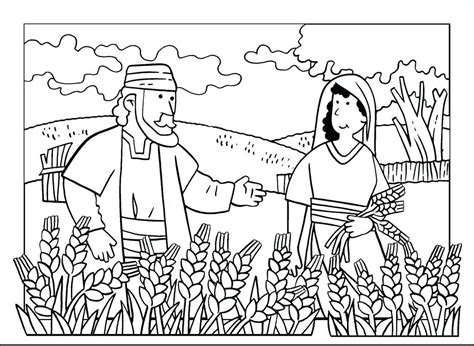 story of ruth coloring pages coloring pages