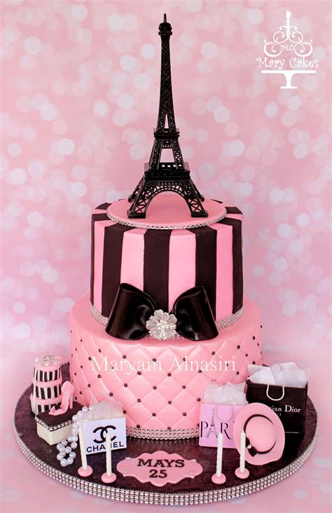 The tradition has continued in texas for 71 years! Parisian theme cake #pariscake #eiffeltower #pinkandblack ...