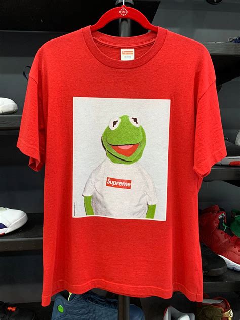 Supreme 2008 Red Supreme Kermit Photo T Shirt Size L Grailed