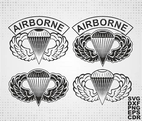 The Emblem Of The Us Airborne Troops Usg Emblem Of The Etsy