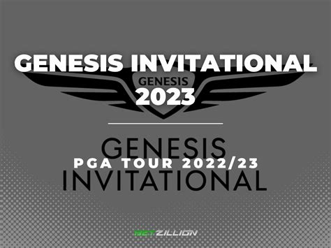 Genesis Invitational 2023