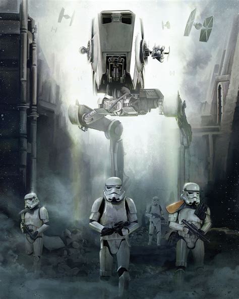 Imperial Stormtrooper Wallpaper Star Wars Rogue One Artwork