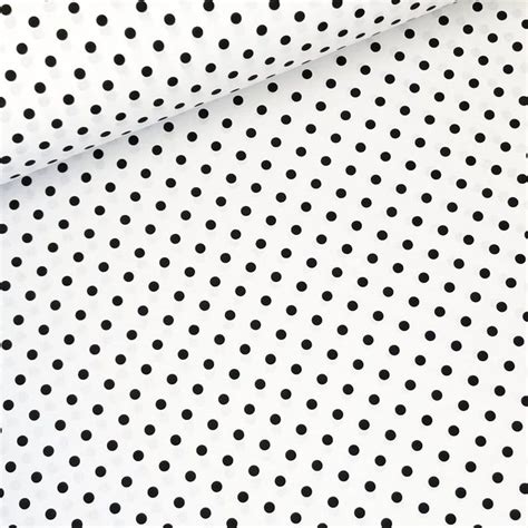Black Polka Dots Cotton Fabric Black Dot On White Background Etsy In