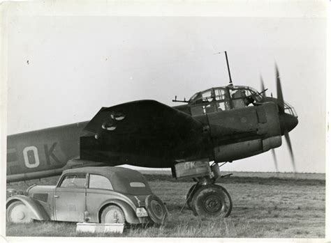German Junkers Ju 88 Bomber On Grass Airstrip Eto December 1941 The