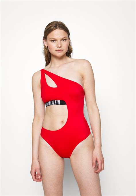 Calvin Klein Swimwear Intense Power S T Pack Swimsuit Cardinal
