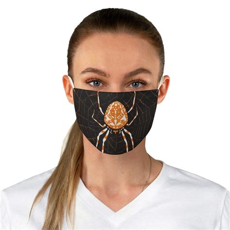 Scary Spider Face Mask Halloween Inspired Fabric Face Mask Etsy
