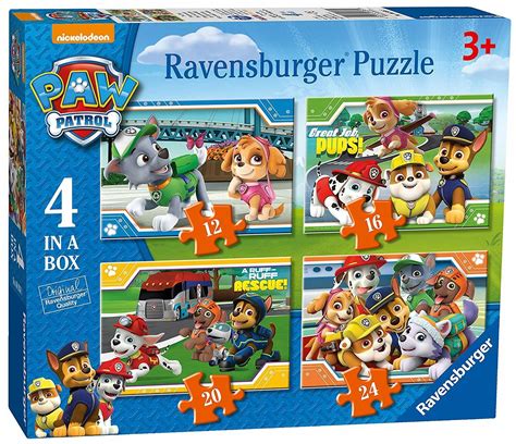 Ravensburger 06936 Paw Patrol 4er Puzzle Set 12 16 20 24 Teile Ab 3