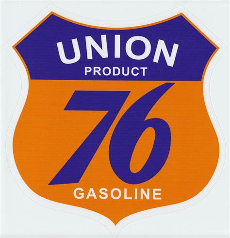 Union 76 Gasoline Sticker