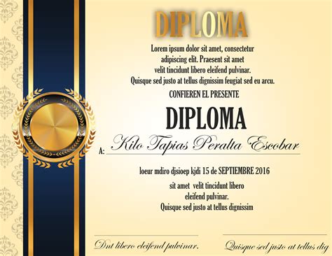 Diseños De Diplomas Para Graduaciones Colección 1 Para Mas Información