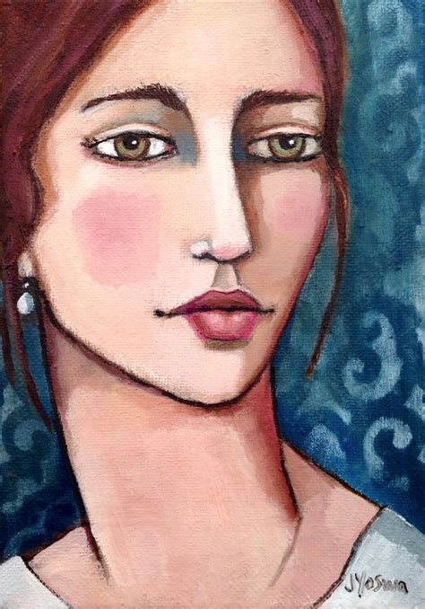 Female Portrait Acrylic Painting Character Inspiration Abstract Faces