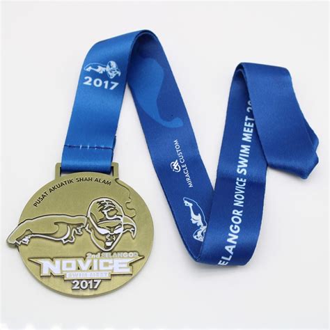 Custom Swimming Medals And Awards No Minimum