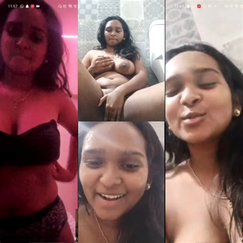 Tamil Girl Nude Video Call BF Masturbating Horny Expressions Big BOOBed