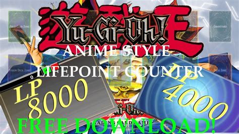 Yu Gi Oh Life Point Calculator Anime Style English And Japanese