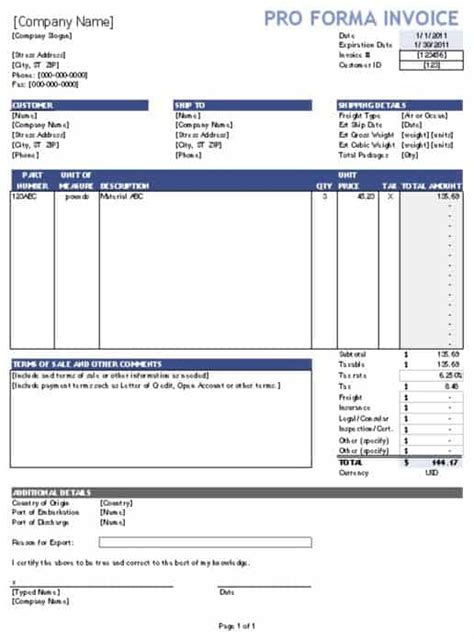 Proforma Invoice Perbedaan Kegunaan Dan Contohnya