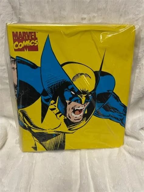 Rare Vintage 1994 Marvel Comics Wolverine X Men Collectors 3 Ring