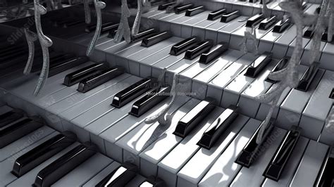 Fondo Notas De Clave De Sol Y Teclas De Piano En Musicales 3d Para