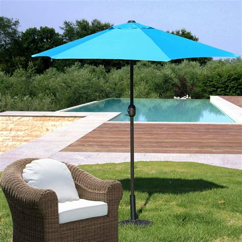 Davee 75 Round Aqua Classic Outdoor Table Market Umbrella With Tilt