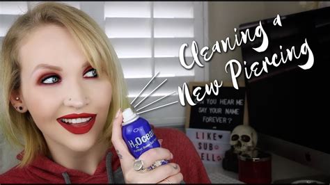 How To Clean A New Piercing Youtube