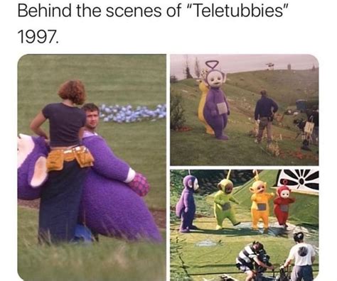 behind the scenes of teletubbies 1997 ifunny
