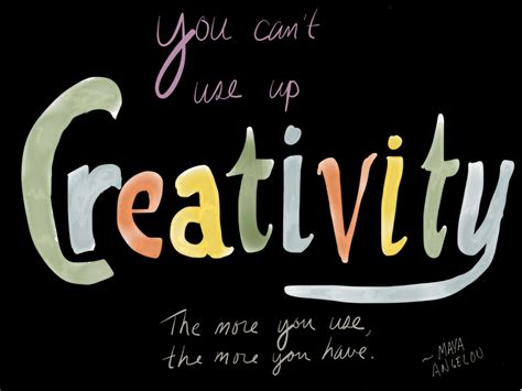 You Cant Use Up Creativity The More You Use The More You Have Dawn Productions